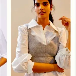 Anthropologie Maeve Cashmere cropped tank sweater vest